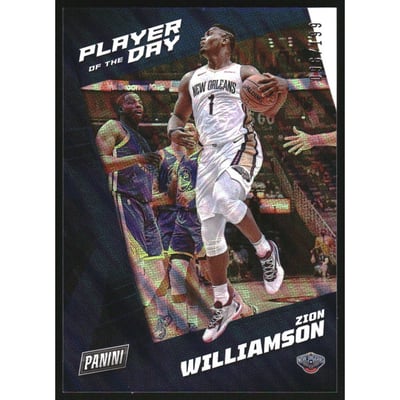 2021-22 Panini Player of the Day Moon Lava #33 Zion Williamson