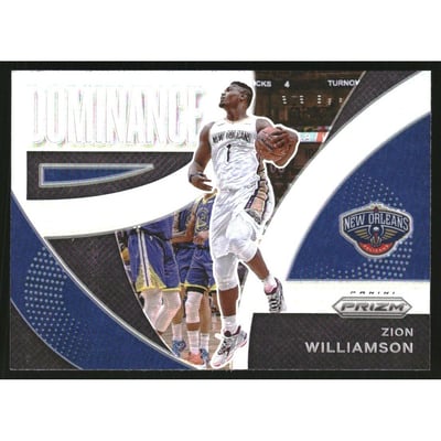 2021-22 Panini Prizm Dominance Prizms Silver #17 Zion Williamson
