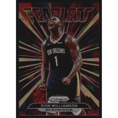 2021-22 Panini Prizm Fearless Prizms Silver #1 Zion Williamson