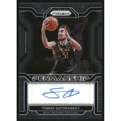 2021-22 Panini Prizm Penmanship #48 Tomas Satoransky