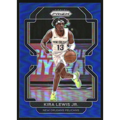 2021-22 Panini Prizm Prizms Blue #63 Kira Lewis Jr.