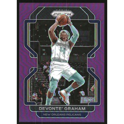 2021-22 Panini Prizm Prizms Purple #184 Devonte' Graham