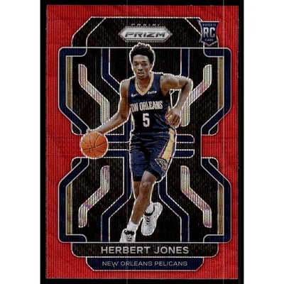 2021-22 Panini Prizm Prizms Ruby Wave #329 Herbert Jones