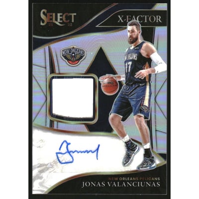 2021-22 Select X-Factor Memorabilia Signatures #1 Jonas Valanciunas/149