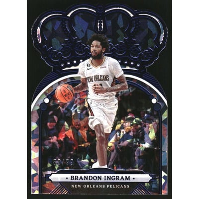 2022-23 Crown Royale Crystal Blue #92 Brandon Ingram