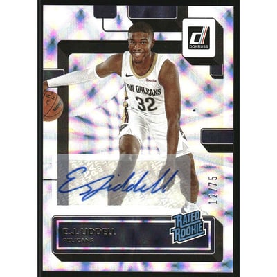 2022-23 Donruss Rated Rookies Signatures Holo Frame #238 E.J. Liddell