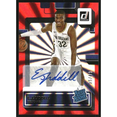 2022-23 Donruss Rated Rookies Signatures Holo Red Laser #238 E.J. Liddell