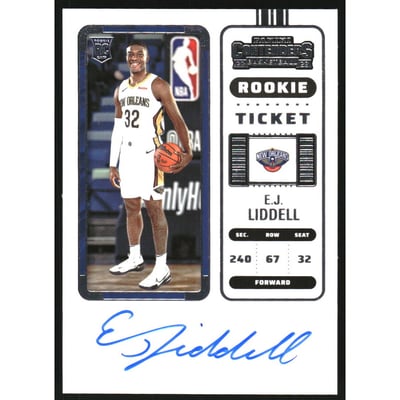 2022-23 Panini Contenders #124 E.J. Liddell RC