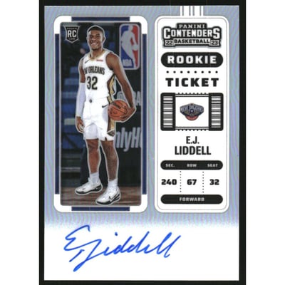 2022-23 Panini Contenders Premium #124 E.J. Liddell