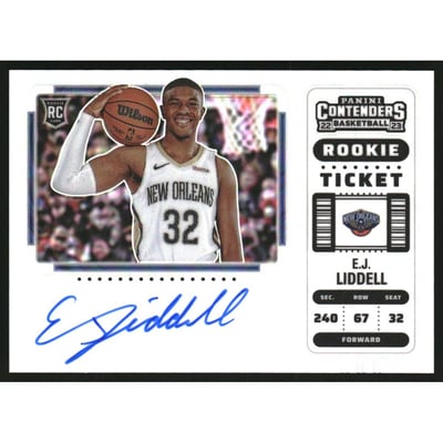 2022-23 Panini Contenders Variations Premium #124 E.J. Liddell