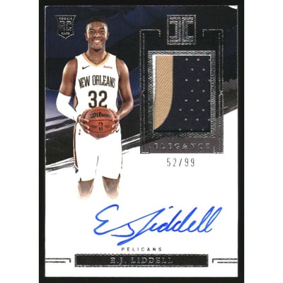 2022-23 Panini Impeccable #138 E.J. Liddell JSY AU RC