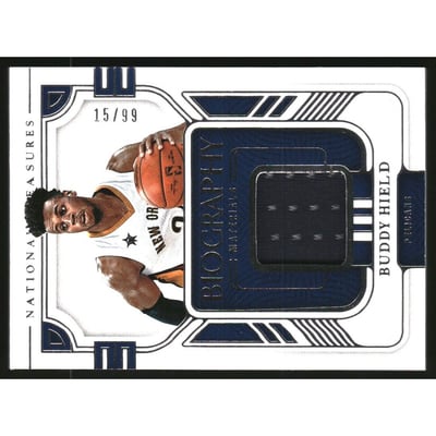 2022-23 Panini National Treasures Biography Materials #12 Buddy Hield