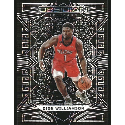 2022-23 Panini Obsidian Electric Etch Asia #35 Zion Williamson