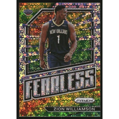 2022-23 Panini Prizm Fearless Prizms Fast Break #19 Zion Williamson