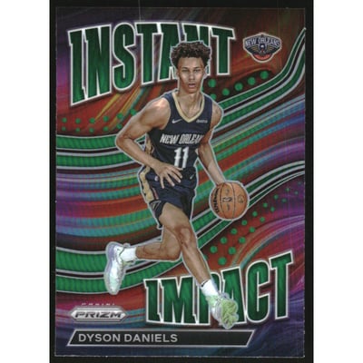 2022-23 Panini Prizm Instant Impact Prims Green #21 Dyson Daniels