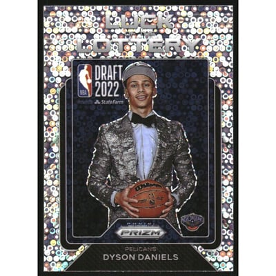 2022-23 Panini Prizm Luck of the Lottery Prizms Fast Break #6 Dyson Daniels