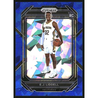 2022-23 Panini Prizm Prizms Blue Ice #251 E.J. Liddell