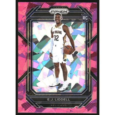 2022-23 Panini Prizm Prizms Pink Ice #251 E.J. Liddell