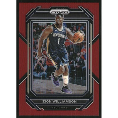 2022-23 Panini Prizm Prizms Red #214 Zion Williamson