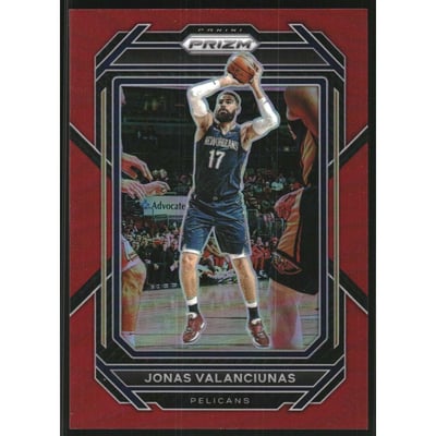 2022-23 Panini Prizm Prizms Red #219 Jonas Valanciunas