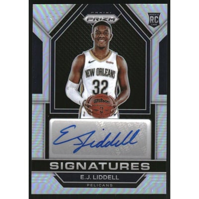 2022-23 Panini Prizm Rookie Signatures Prizms Silver #25 E.J. Liddell