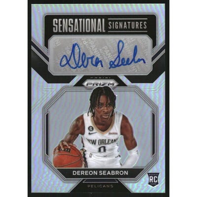 2022-23 Panini Prizm Sensational Signatures Prizms Silver #69 Dereon Seabron