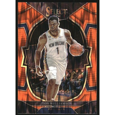 2022-23 Select Prizms Orange Flash #24 Zion Williamson