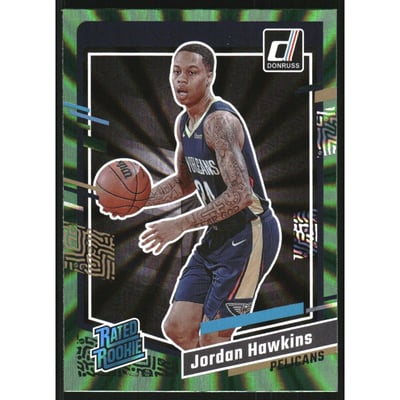 2023-24 Donruss Holo Green Laser #219 Jordan Hawkins
