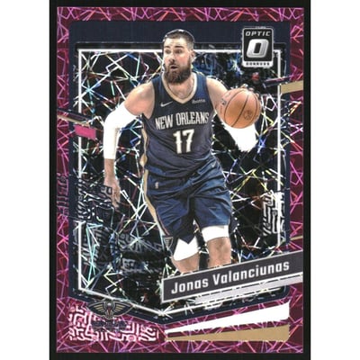 2023-24 Donruss Optic Pink Velocity #116 Jonas Valanciunas