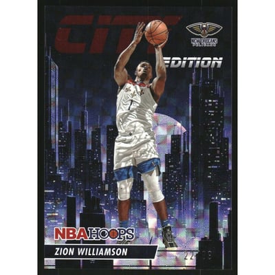 2023-24 Hoops City Edition Hyper Red #29 Zion Williamson