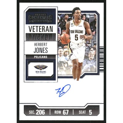 2023-24 Panini Contenders Retail Veteran Autographs #14 Herbert Jones