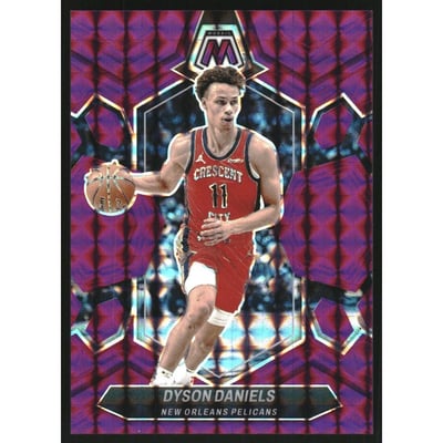 2023-24 Panini Mosaic Mosaic Purple #160 Dyson Daniels