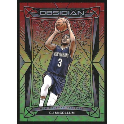 2023-24 Panini Obsidian Electric Etch Reggae Flood #198 CJ McCollum