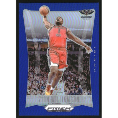 2023-24 Panini Prizm Deca Prizms Blue #14 Zion Williamson