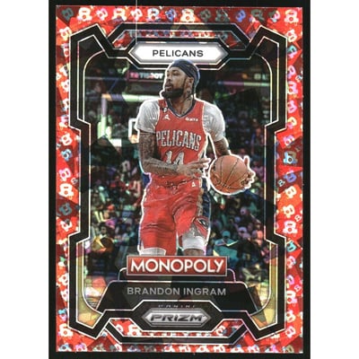 2023-24 Panini Prizm Monopoly Free Parking #57 Brandon Ingram