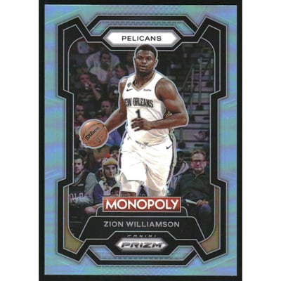 2023-24 Panini Prizm Monopoly Light Blue #55 Zion Williamson