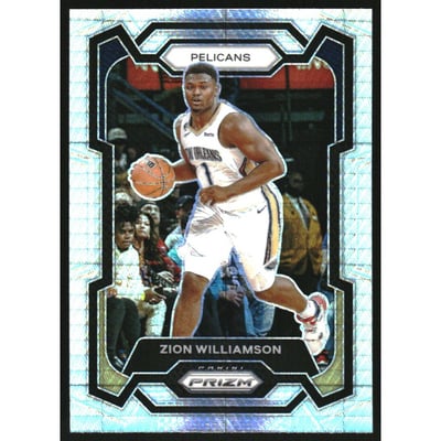 2023-24 Panini Prizm Prizms Hyper #27 Zion Williamson