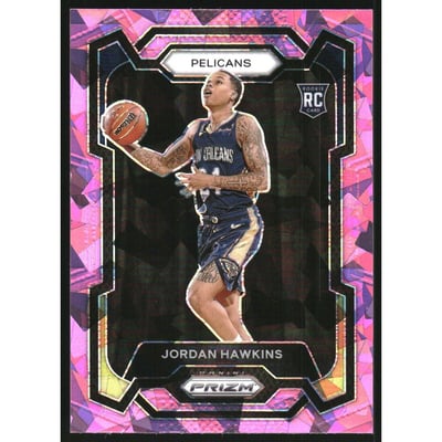 2023-24 Panini Prizm Prizms Pink Ice #130 Jordan Hawkins
