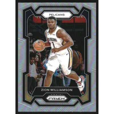 2023-24 Panini Prizm Prizms Silver #27 Zion Williamson