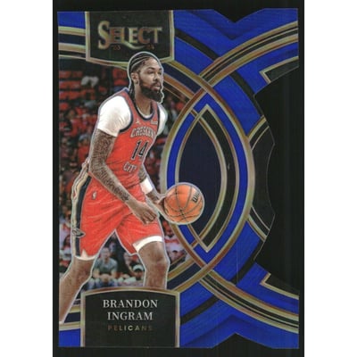 2023-24 Select Prizms Blue Die-Cut #173 Brandon Ingram