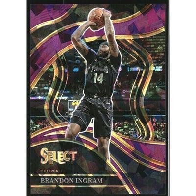 2023-24 Select Prizms Purple Cracked Ice #228 Brandon Ingram