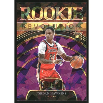 2023-24 Select Rookie Revolution Purple Cracked Ice Prizms #3 Jordan Hawkins