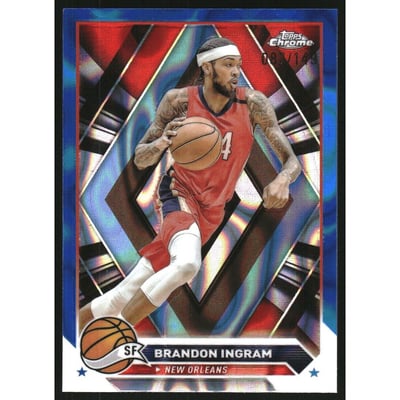 2023-24 Topps Chrome Blue Lava Refractors #150 Brandon Ingram