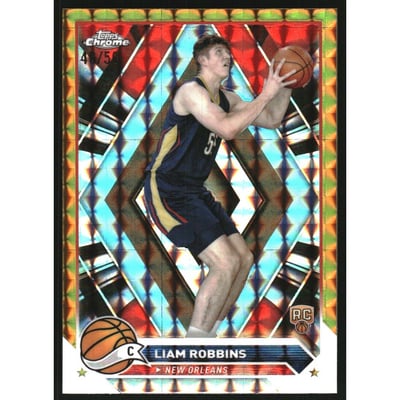 2023-24 Topps Chrome Gold Geometric Refractors #174 Liam Robbins