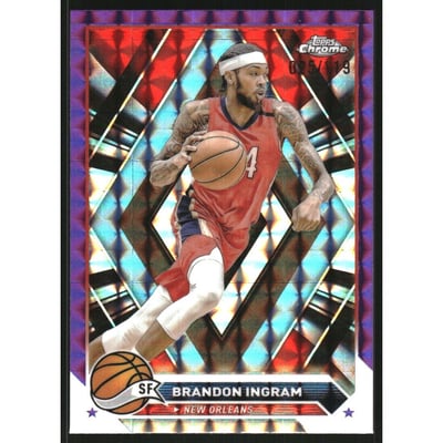 2023-24 Topps Chrome Purple Geometric Refractors #150 Brandon Ingram