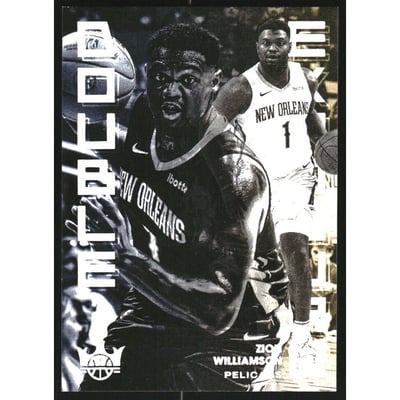2024-25 Court Kings Double Exposure Burgundy #21 Zion Williamson