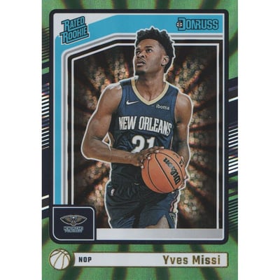 2024-25 Donruss Holo Green Laser #217 Yves Missi RR