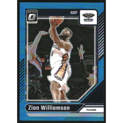 2024-25 Donruss Optic Aqua #173 Zion Williamson