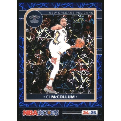 2024-25 Hoops Premium Prizms Blue Lazer #66 CJ McCollum