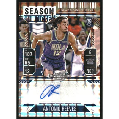 2024-25 Panini Mosaic Rookie Variation Season Ticket Signatures Bronze #4 Antonio Reeves